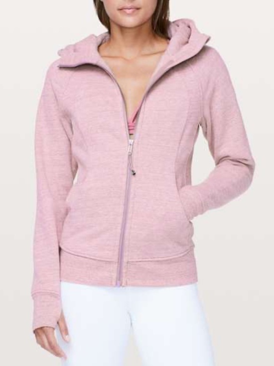 lululemon athletica Tops - Lululemon Scuba Hoodie Light Cotton Fleece Heathered Space Dyed Vintage Mauve 2